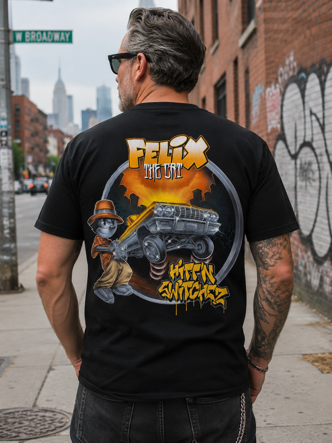 Felix The Cat Hittin Switchez Tee