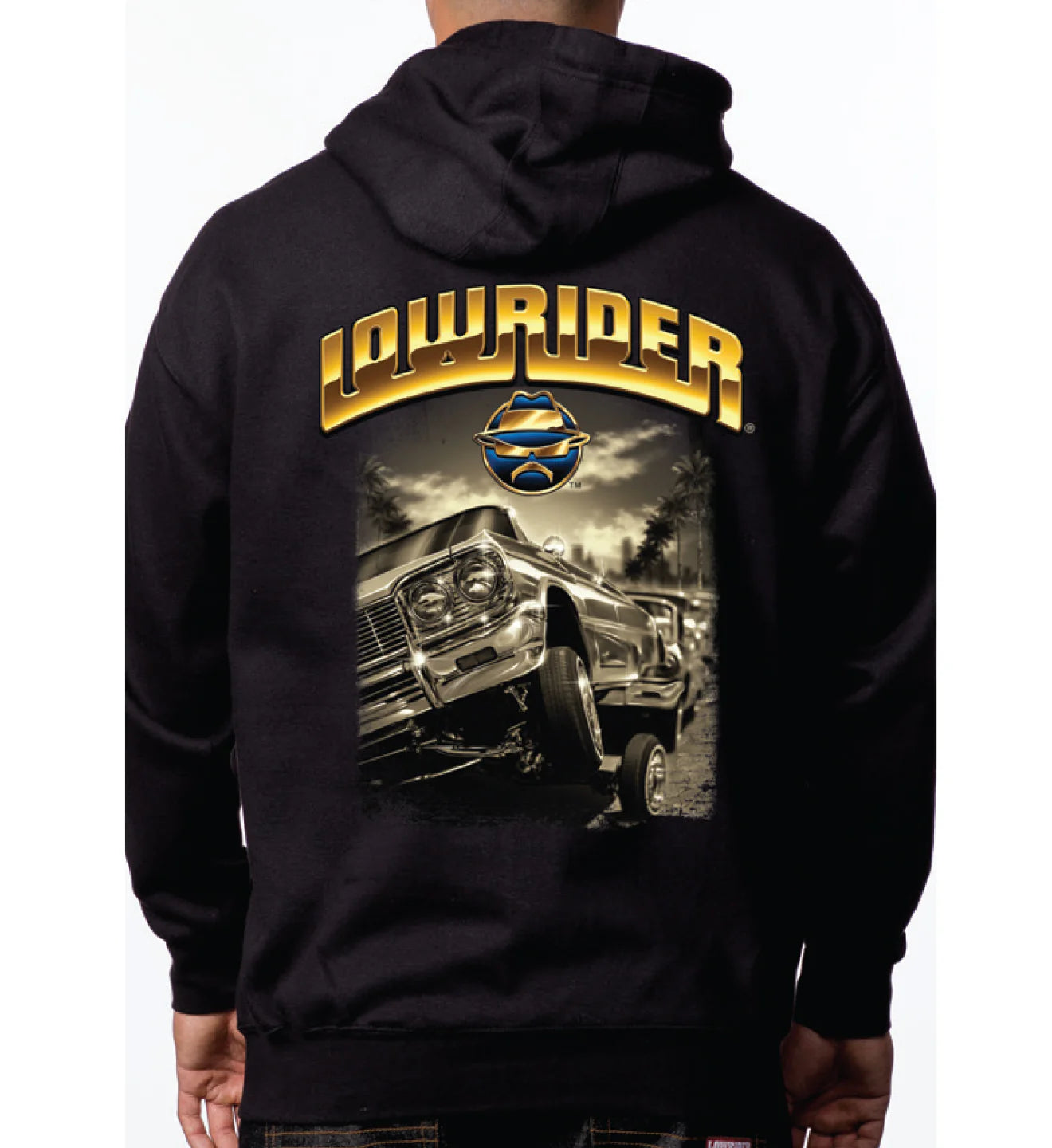 Lowrider BLVD Cruising Hoodie Mens