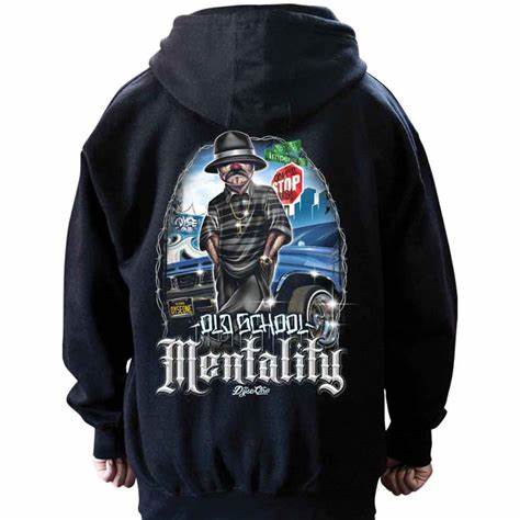 DyseOne Old school Mentality Hoodie Mens