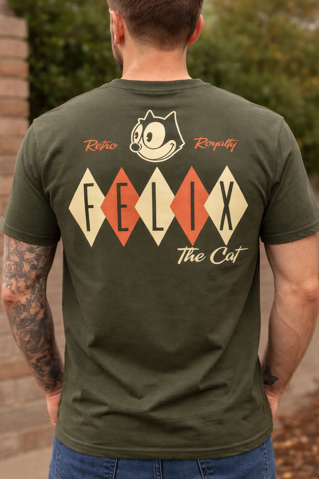 Felix Diamond Tee in Green