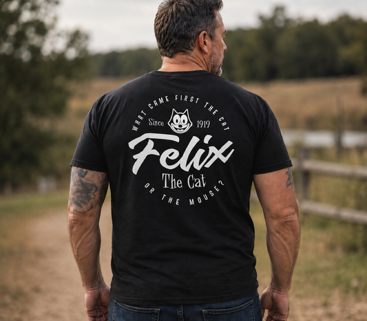Felix Cat or Mouse Tee black/white