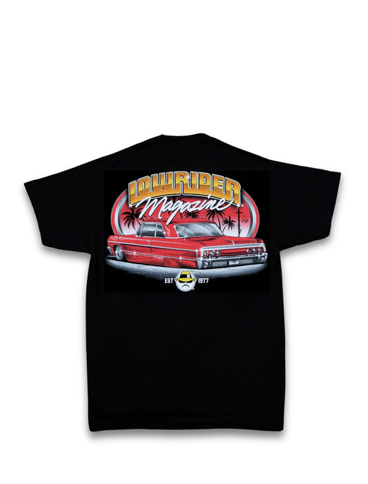 Lowrider Magazine Scrapin Red Tee