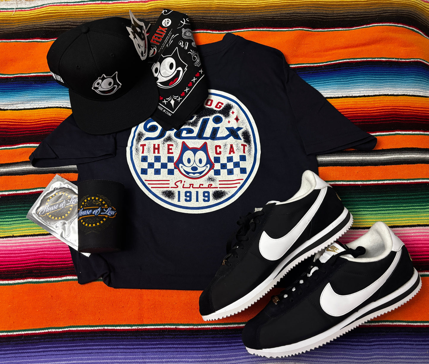 Felix Racer Tee in Navy